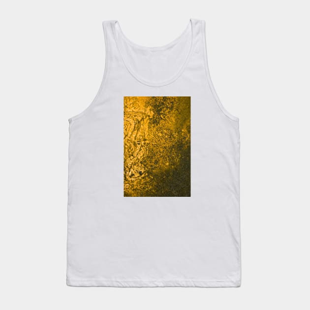 Beautiful golden paint effect on rough surface Tank Top by textural